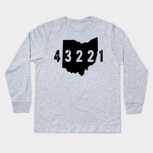 43221 zip code Upper Arlington Columbus OHIO Kids Long Sleeve T-Shirt